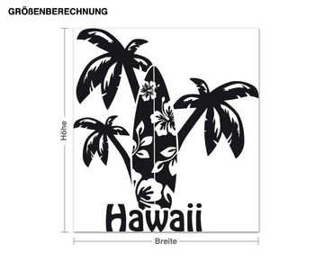 Wandtattoo Hawaii-Palmen