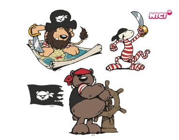 Wandtattoo Pirates