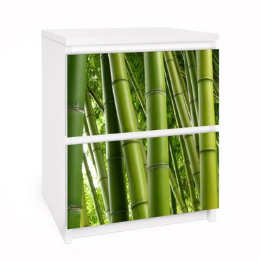 Möbelfolie für IKEA Malm Kommode - Selbstklebefolie Bamboo Trees No.1