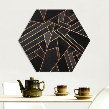 Hexagon Bild Forex - Schwarze Dreiecke Gold