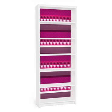 Möbelfolie für IKEA Billy Regal - Klebefolie Pink Ethnomix
