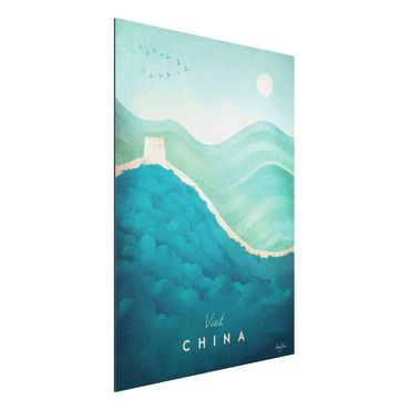 Aluminium Print - Reiseposter - China - Hochformat 4:3