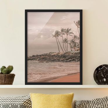 Bild mit Rahmen - Aloha Hawaii Strand II - Hochformat