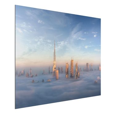Aluminium Print - Dubai über den Wolken - Querformat 3:4