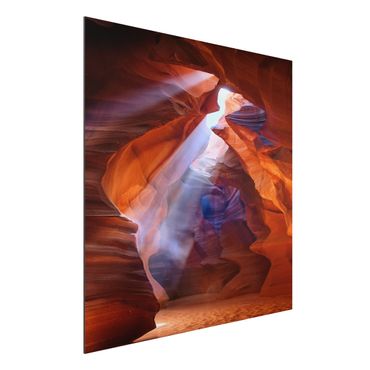 Alu-Dibond Bild - Lichtspiel im Antelope Canyon