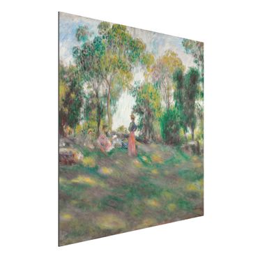 Alu-Dibond Bild - Auguste Renoir - Landschaft mit Figuren