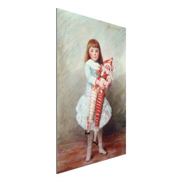 Alu-Dibond Bild - Auguste Renoir - Suzanne mit Harlekinpuppe