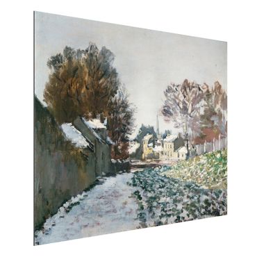 Alu-Dibond Bild - Claude Monet - Schnee bei Argenteuil
