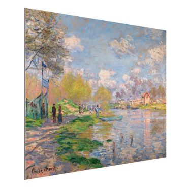 Alu-Dibond Bild - Claude Monet - Frühling an der Seine