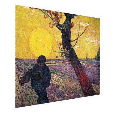 Alu-Dibond Bild - Vincent van Gogh - Sämann bei untergehender Sonne