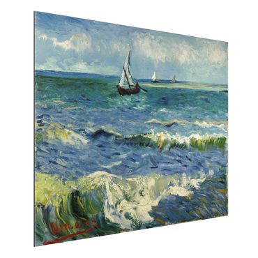 Alu-Dibond Bild - Vincent van Gogh - Seelandschaft in der Nähe von Les Saintes-Maries-de-la-Mer