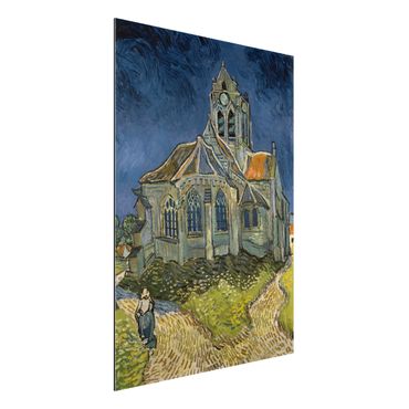 Alu-Dibond Bild - Vincent van Gogh - Die Kirche von Auvers