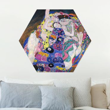 Hexagon Bild Forex - Gustav Klimt - Die Jungfrau