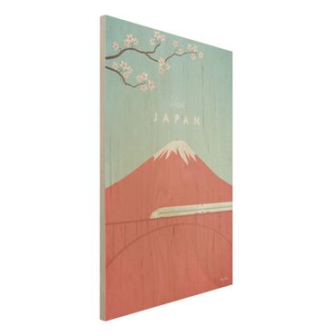 Holzbild - Reiseposter - Japan - Hochformat 3:2