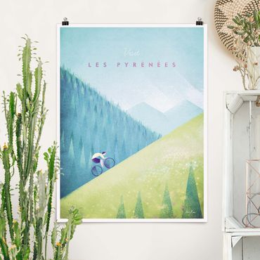Poster - Reiseposter - Die Pyrenäen - Hochformat 4:3
