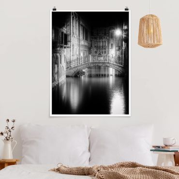 Poster - Brücke Venedig - Hochformat 3:4