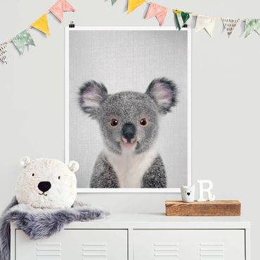 Poster - Baby Koala Klara - Hochformat 3:4