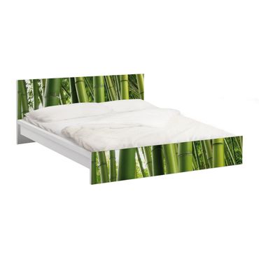 Möbelfolie für IKEA Malm Bett niedrig 140x200cm - Klebefolie Bamboo Trees No.1
