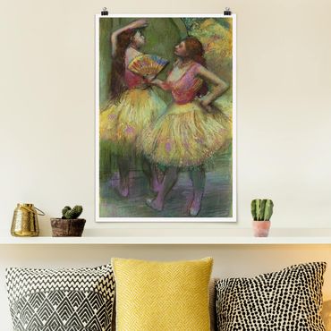 Poster - Edgar Degas - Zwei Tänzerinnen - Hochformat 3:2