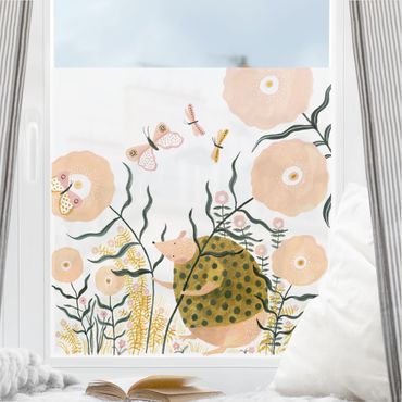 Fensterfolie - Sichtschutz - Claudia Voglhuber - Igel - Fensterbilder