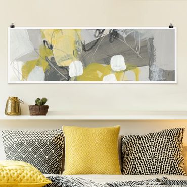 Poster - Zitronen im Nebel III - Panorama Querformat