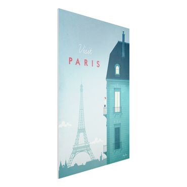 Forex Fine Art Print - Reiseposter - Paris - Hochformat 3:2