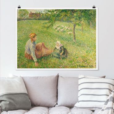 Poster - Camille Pissarro - Gänsehirtin - Querformat 3:4