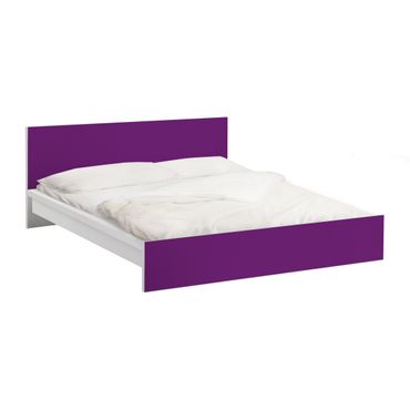 Möbelfolie für IKEA Malm Bett niedrig 160x200cm - Klebefolie Colour Purple