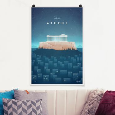 Poster - Reiseposter - Athen - Hochformat 3:2