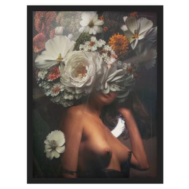 Bild mit Rahmen - Erotische Blumen