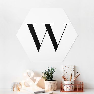 Hexagon Bild Forex - Buchstabe Serif Weiß W