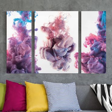 Leinwandbild 3-teilig - Flüssige Farbe - Triptychon