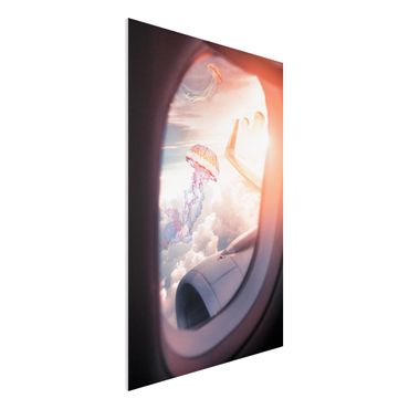 Forex Fine Art Print - Jonas Loose - Flugzeug mit Quallen - Hochformat 3:2