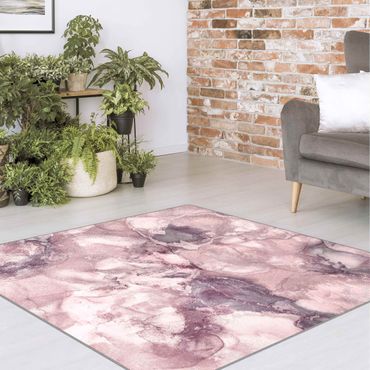 Teppich - Farbexperimente Marmor Violett