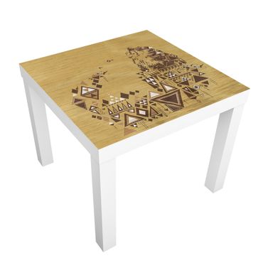 Möbelfolie für IKEA Lack - Klebefolie No.MW17 Indianische Eule