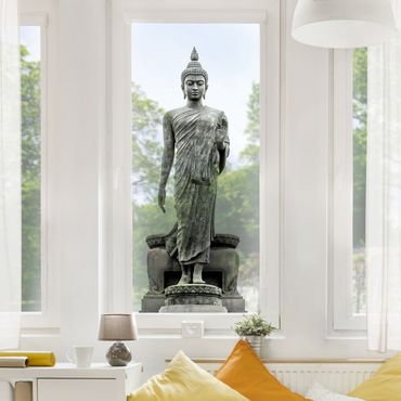 Fensterfolie - Fenstersticker - Buddha Statue
