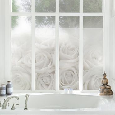 Fensterfolie - Sichtschutz Fenster Rosenhochzeit - Fensterbilder