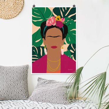 Poster art print - Frida Tropical Collage