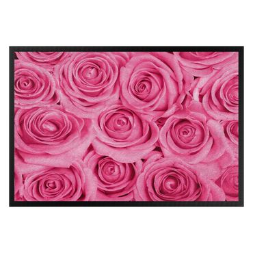 Fußmatte - Bed of pink roses