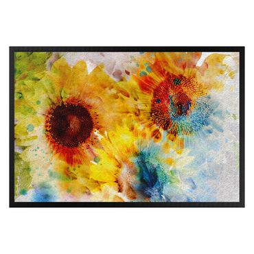 Fußmatte - Watercolor Sunflower