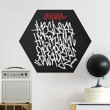 Hexagon-Forexbild - Graffiti Art Alphabet