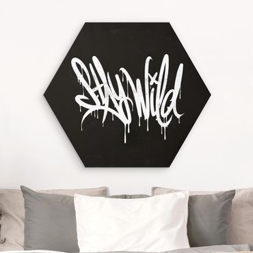 Hexagon-Forexbild - Graffiti Art Stay Wild