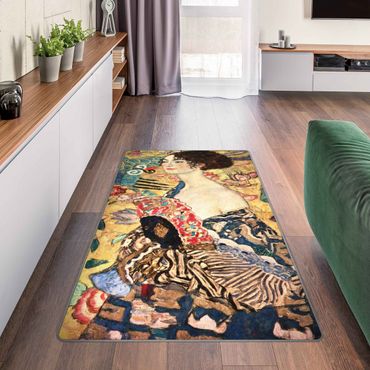 Teppich - Gustav Klimt - Dame mit Fächer
