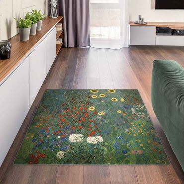 Teppich - Gustav Klimt - Garten Sonnenblumen