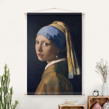 Wandteppich - Jan Vermeer van Delft - Das Mädchen mit dem Perlenohrgehänge - Hochformat 2:3