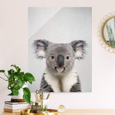 Glasbild - Koala Klaus - Hochformat