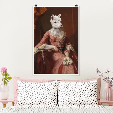 Poster - Lady Alpaca - Hochformat 2:3