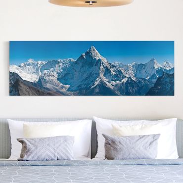 Leinwandbild - Der Himalaya - Panorama Quer