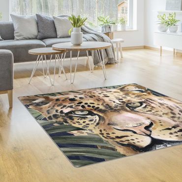Teppich - Leopard im Dschungel