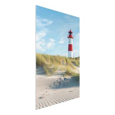 Forex Fine Art Print - Leuchtturm an der Nordsee - Hochformat 2:3